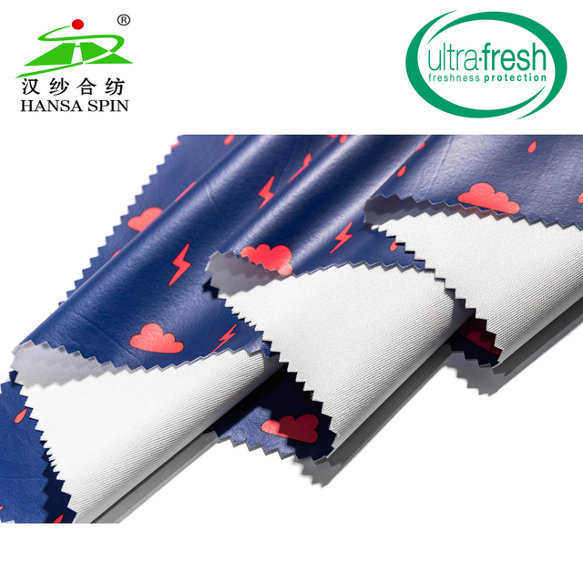 Lightning Printing TPU Synthetic Leather for Children Rainwear