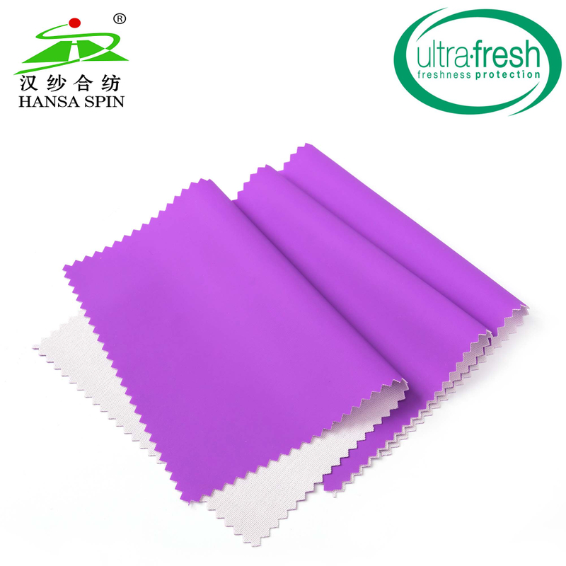 Waterproof High Frequency Purple PU Fabric for Outdoor Garments