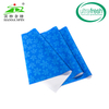 Good Design Eco-friendly Blue Flower Printing Pu Fabric Artificial Leather