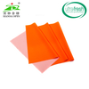 Fluorescent Orange Flame Retardant PU Coated Fabric High Visibility PU Leather