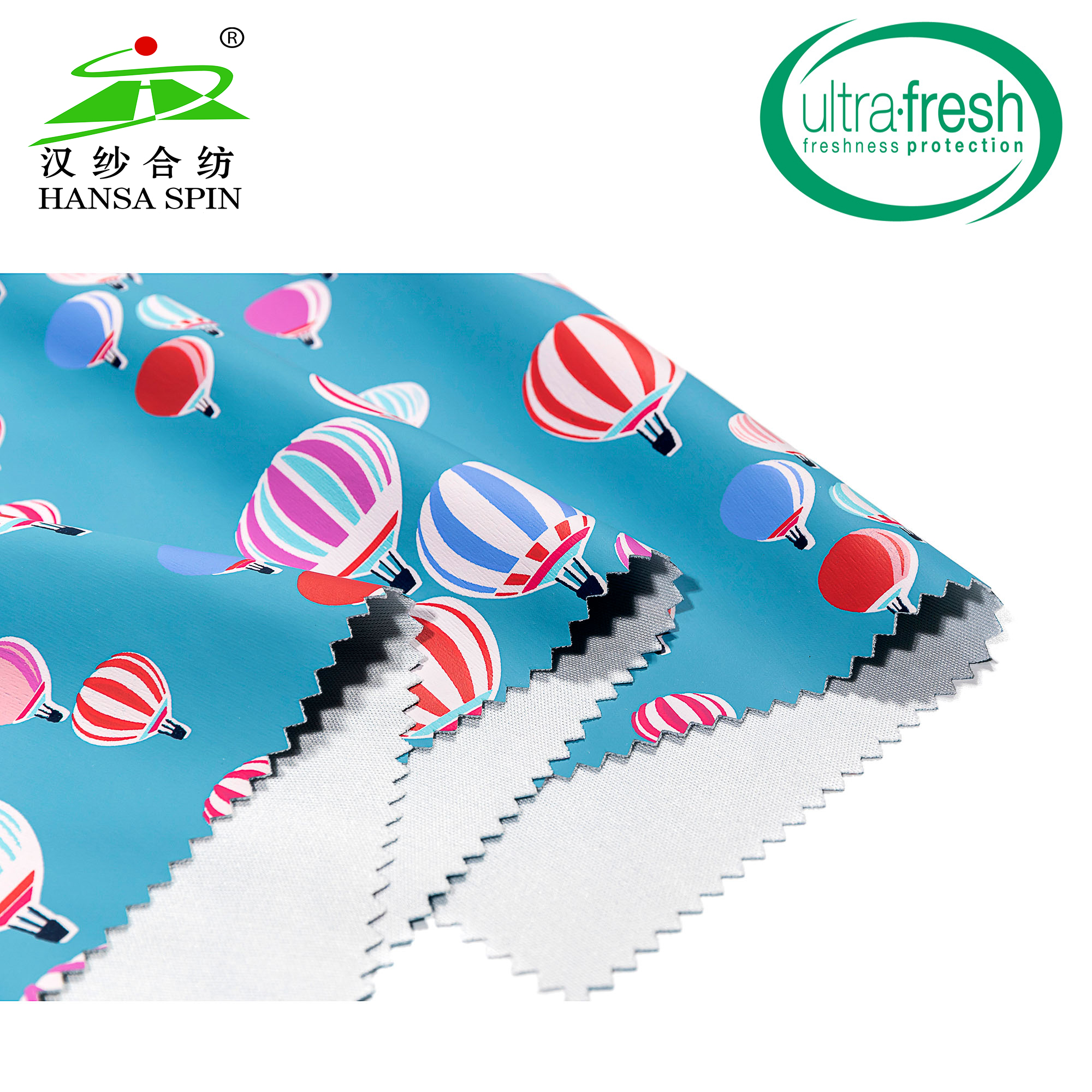 Ultra-Fresh Environment Friendly Printing PU Coated Rainwear Fabric Reach Oeko-Tex Standard 100